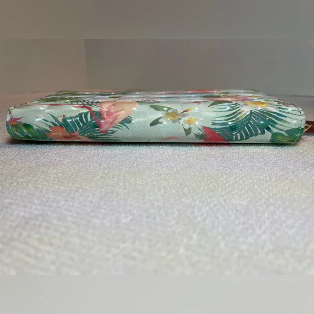 Alfa Bags Flamingo Print Wallet. Zipper Closure. NWT - Picture 5 of 13